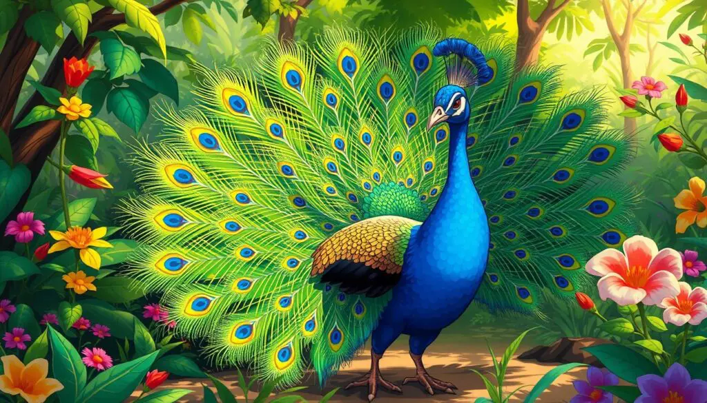 Peacock behavior patterns