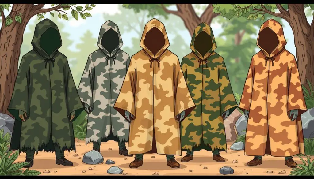 camouflage cloaks