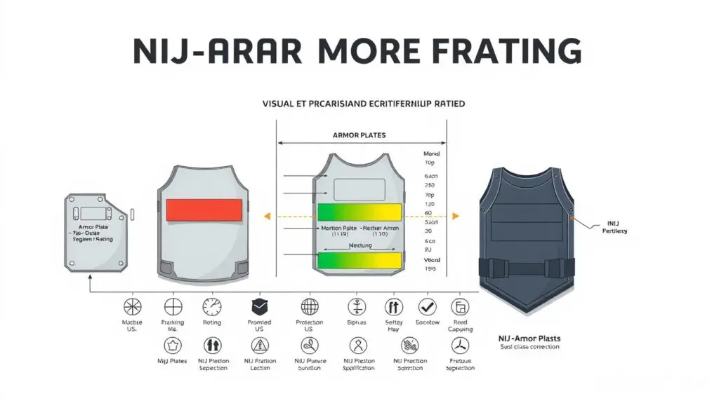 NIJ armor rating diagrams