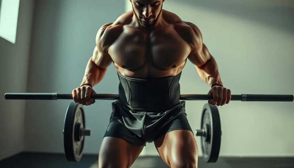core strength with lifting belt