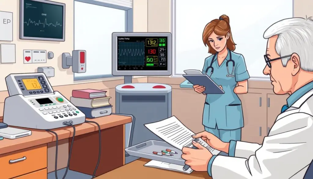 ordering process cardiac tests