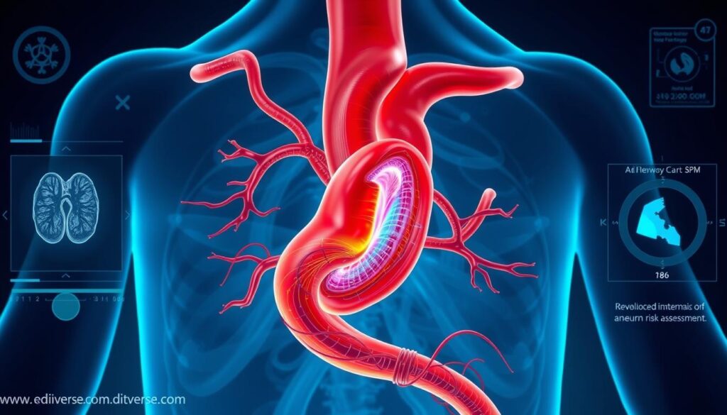 Aortic aneurysm, 4D imaging