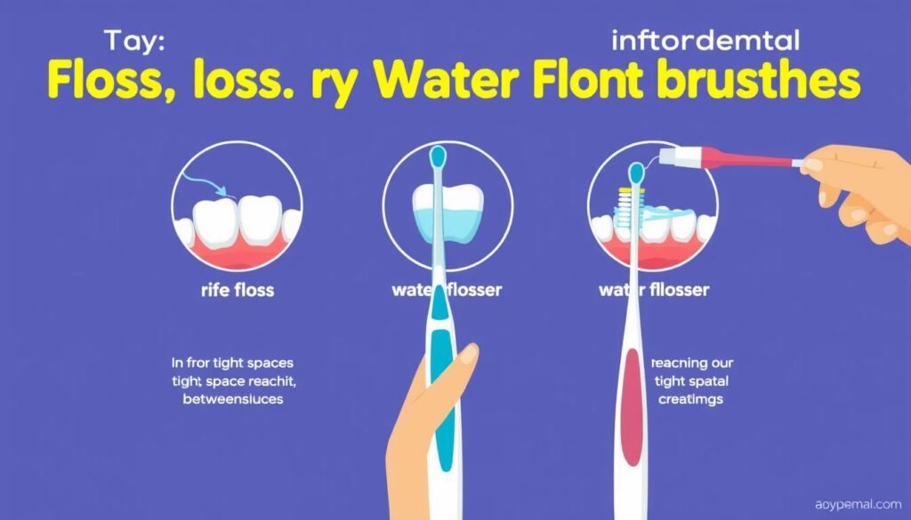 Interdental Cleaning: Floss, Water Flossers, and Interdental Brushes