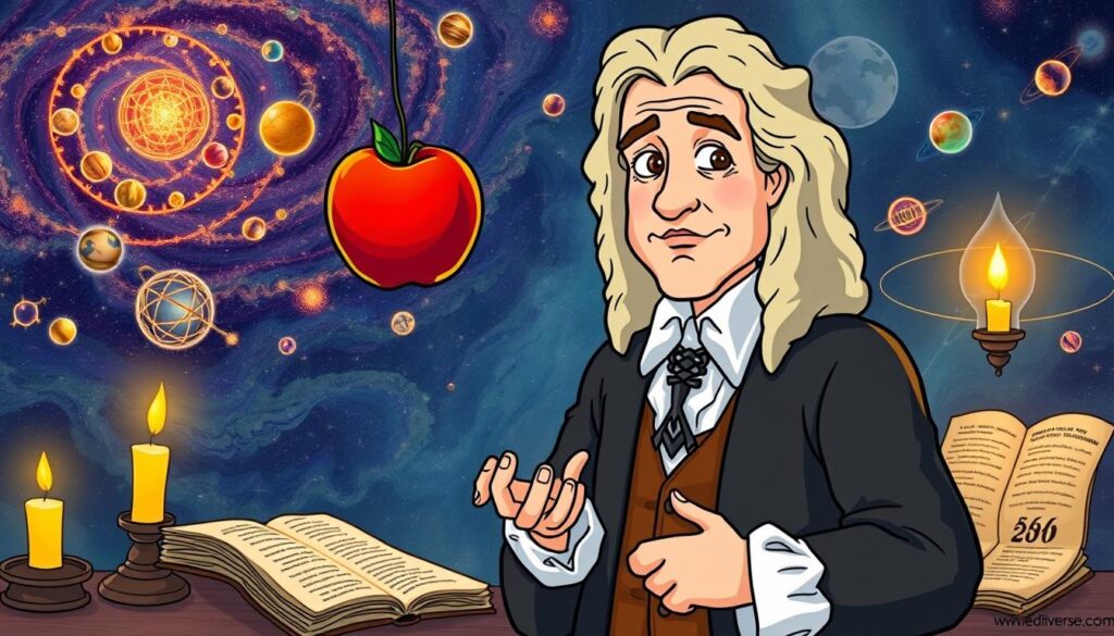 Isaac Newton, gravity, alchemy