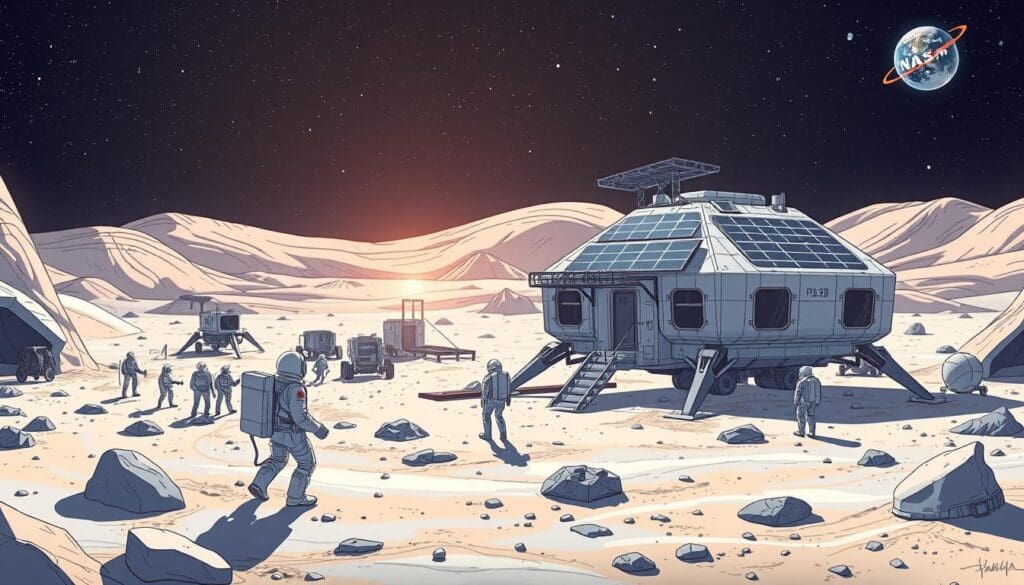 “Moon City: NASA’s Plans for a Permanent Lunar Settlement by 2040”