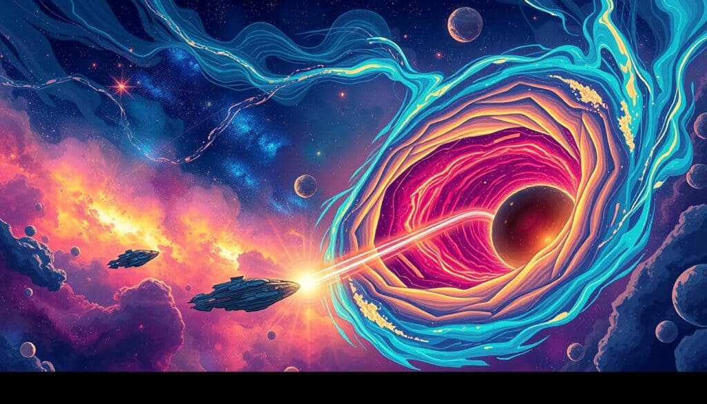 “Interstellar Shortcuts: Scientists’ Breakthrough in Wormhole Creation”