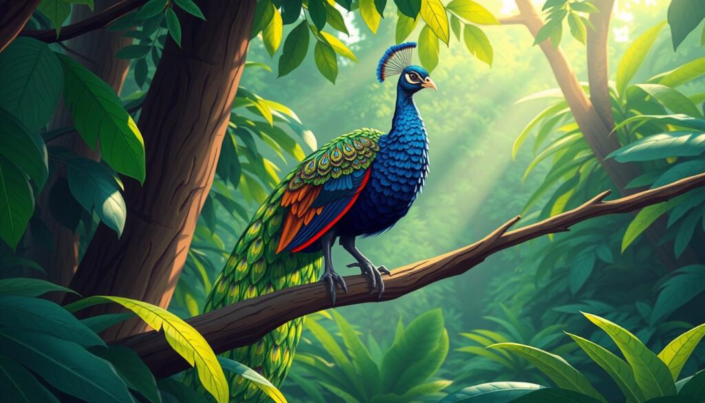 why peacock cant fly high