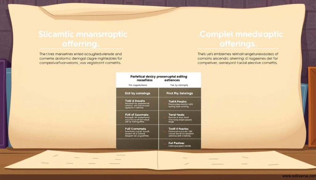 Academic Manuscript Editing Services Comparison