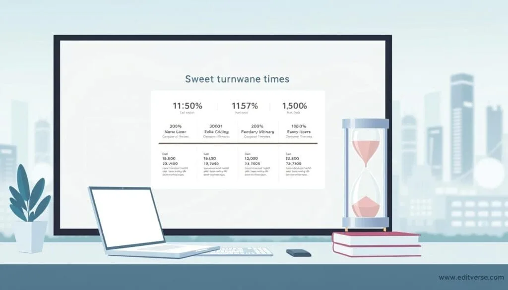 Manuscript Editing Turnaround Times