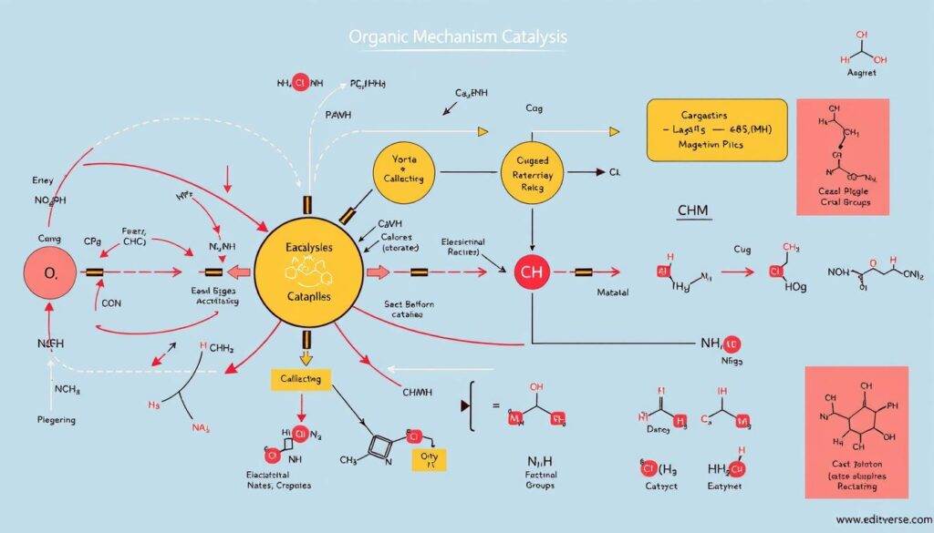 Organic Mechanism Catalysis Diagram