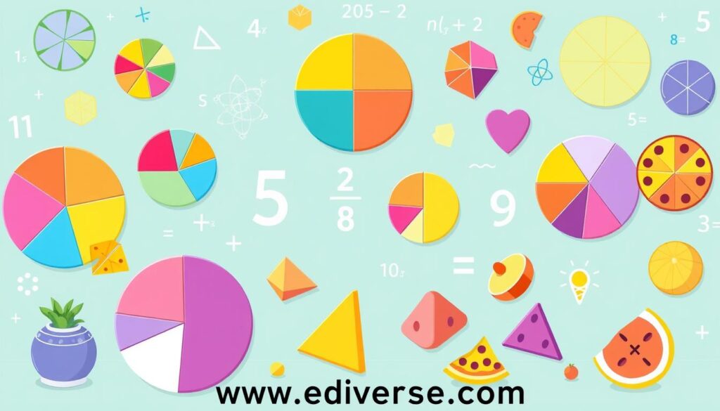 basic fractions, picture math