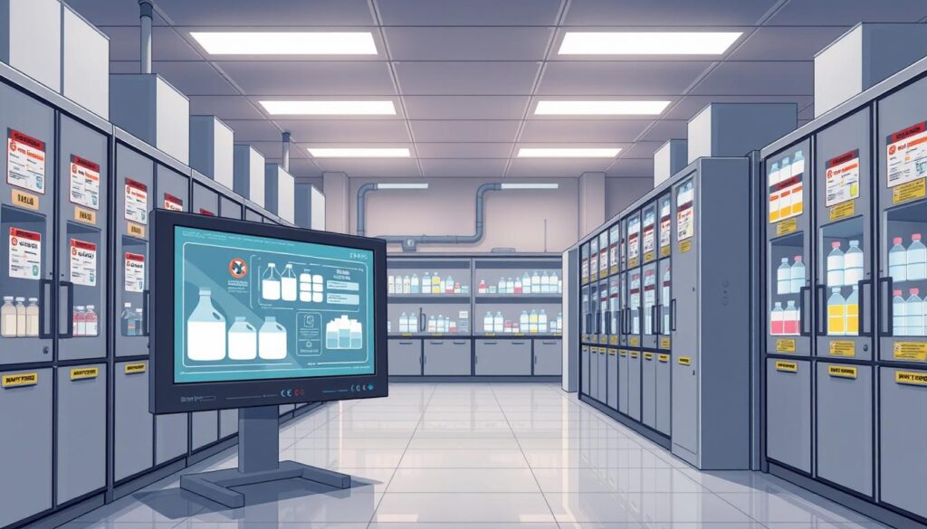 chemistry lab chemical storage methods