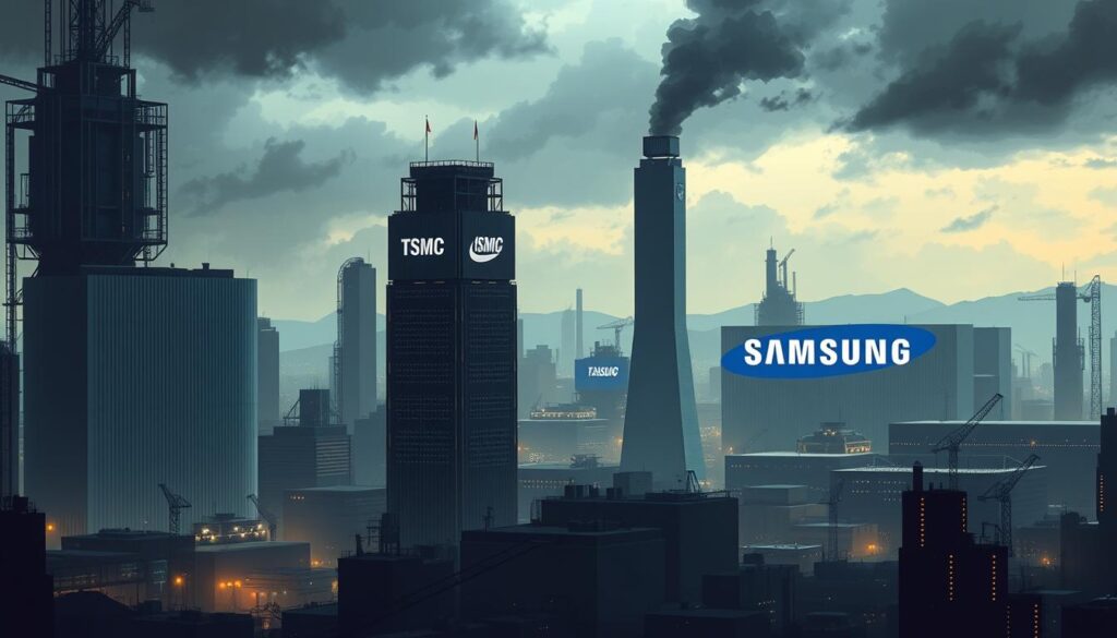 tsmc vs samsung chip production