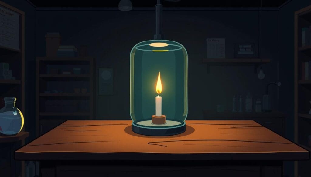 Candle Vacuum Experiment Observations