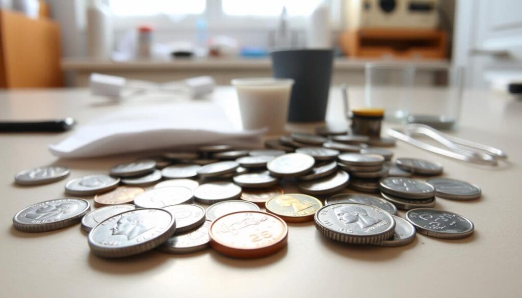 Coin Battery Experiment Materials Coin Battery Experiment Materials