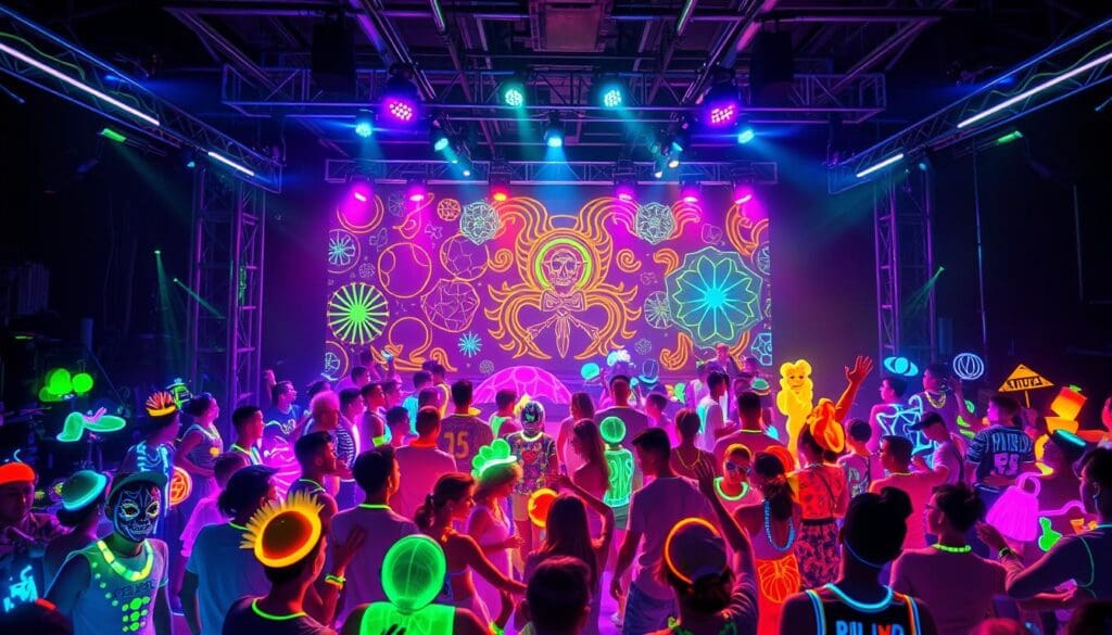 Fluorescent Materials in Entertainment