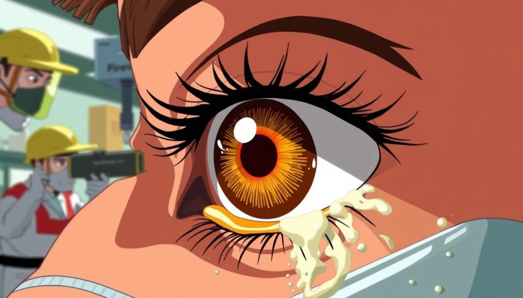 eye injury chemical splash