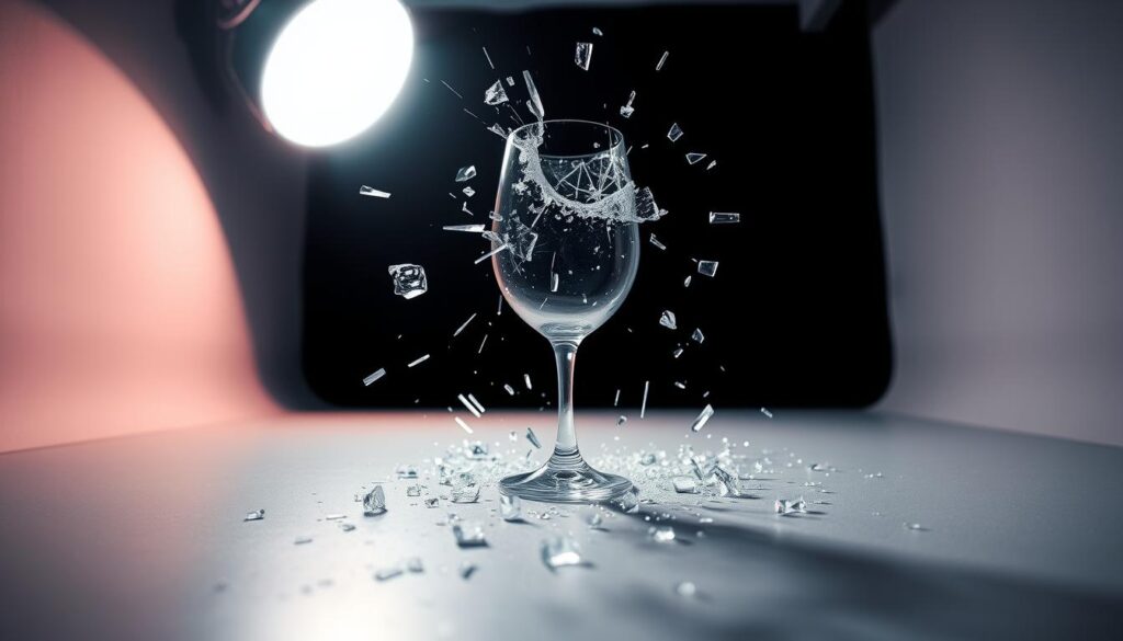 resonance frequency glass breaking