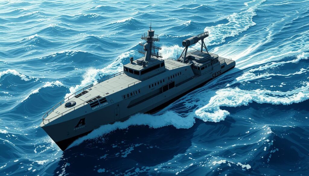 Autonomous naval vessels