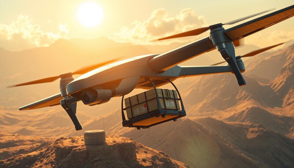 Military logistics drones