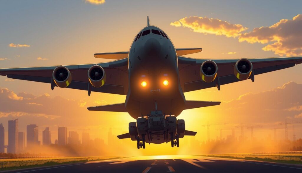 Military transport aircraft