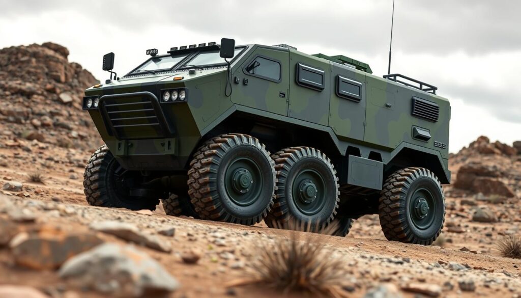 Wheeled armored vehicles