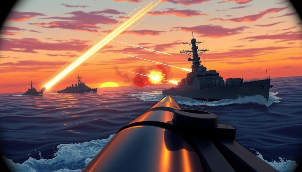 naval combat torpedo strikes