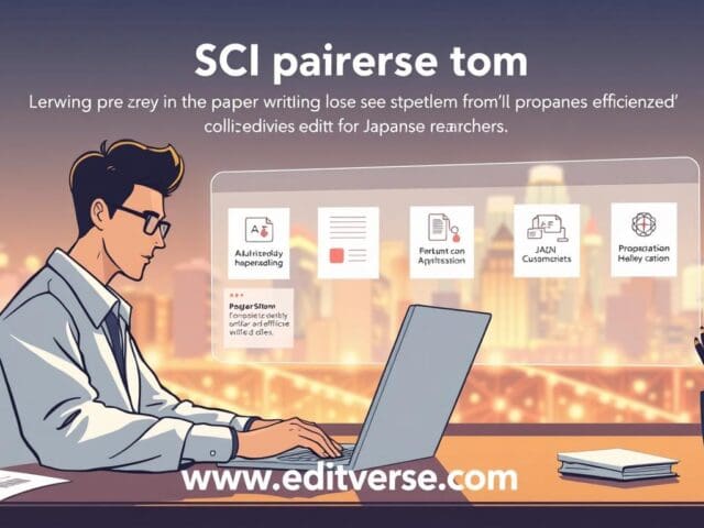SCI論文テンプレート活用術：Editverseで日本研究者の執筆効率10倍向上