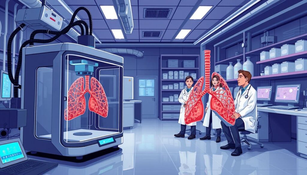bioprinted lung tissue respiratory