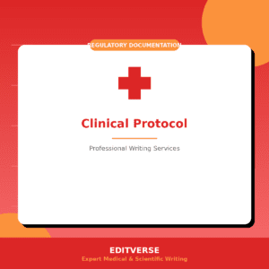 Vývoj klinických protokolů — Editverse · Regulační dokumentace