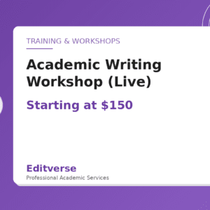 Academic Writing Workshop (Live) — Editverse · Training & Workshops