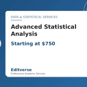 Advanced Statistical Analysis — Editverse · Data & Statistical Services