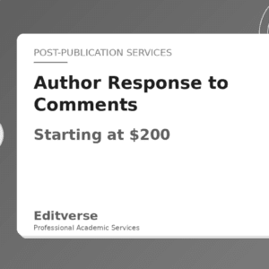 Risposta dell'autore ai commenti — Editverse · Servizi post-pubblicazione