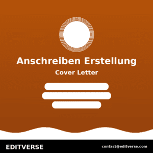 Germany – Anschreiben Erstellung — Editverse · Germany - Publikationsunterstützung