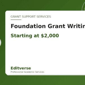 Foundation Grant Writing — Editverse · Grant Support Services