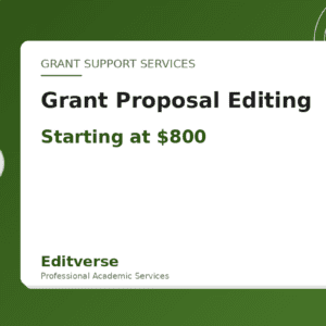 Grant Proposal Editing — Editverse · Grant Support Services