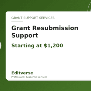 Grant Resubmission Support — Editverse · Grant Support Services