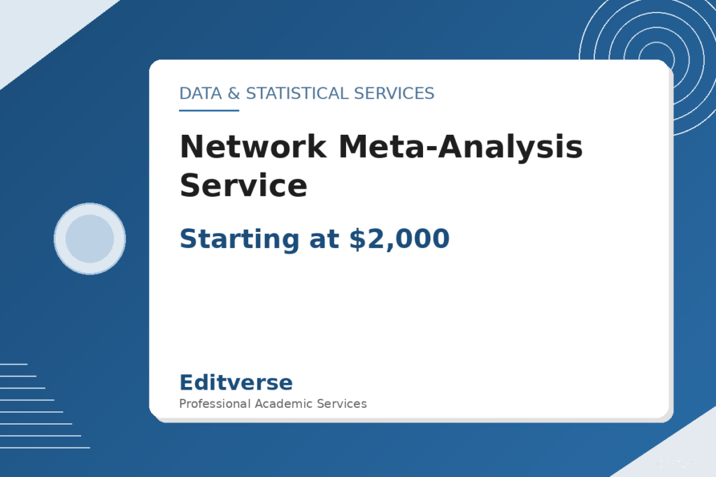 Služba síťové metaanalýzy — Editverse · Datové a statistické služby