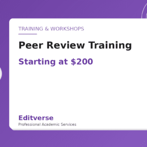 Peer Review Training — Editverse · Training & Workshops
