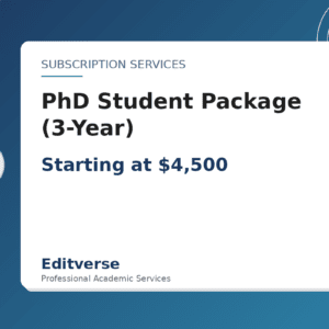 PhD Student Package (3-Year) — Editverse · Subscription Services