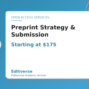 Preprint Strategy & Submission — Editverse · Open Access Services