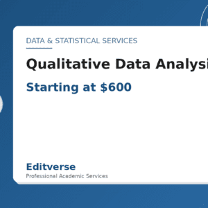 Análisis de datos cualitativos — Editverse · Servicios de datos y estadística