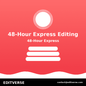 Singapore – 48-Hour Express Editing — Editverse · Singapore - Manuscript Editing