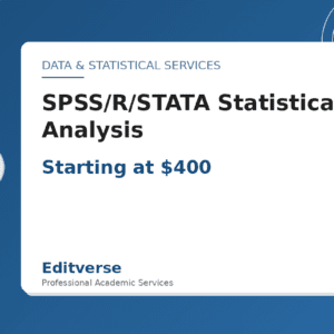 Pagsusuring Pang-estadistika ng SPSS/R/STATA — Editverse · Mga Serbisyong Pang-datos at Pang-estadistika