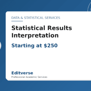 Interpretación de resultados estadísticos — Editverse · Servicios de datos y estadística
