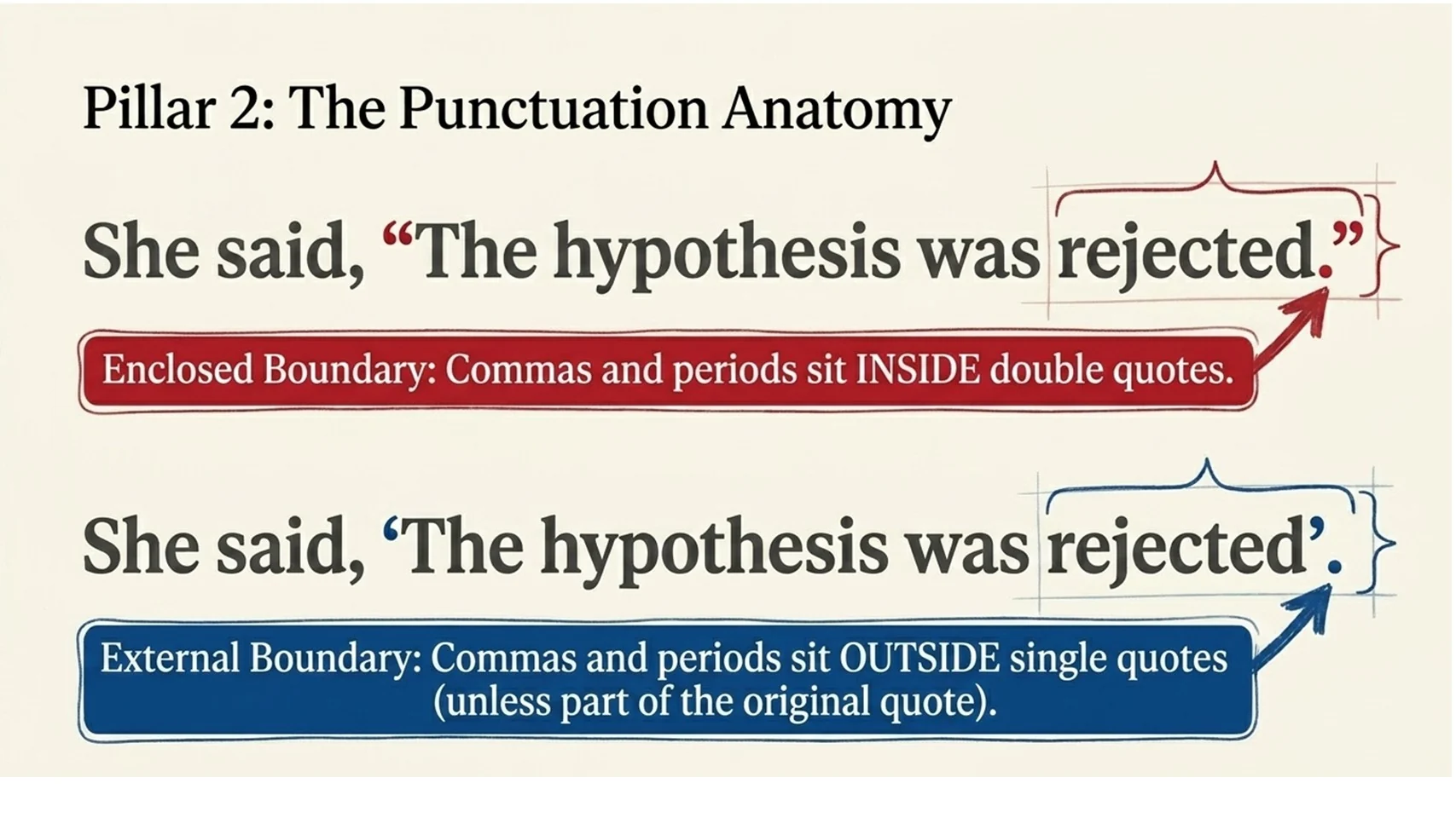 Style guide quadrant: APA and IEEE use American conventions; MLA and Harvard use British punctuation; Chicago and Turabian allow either variant