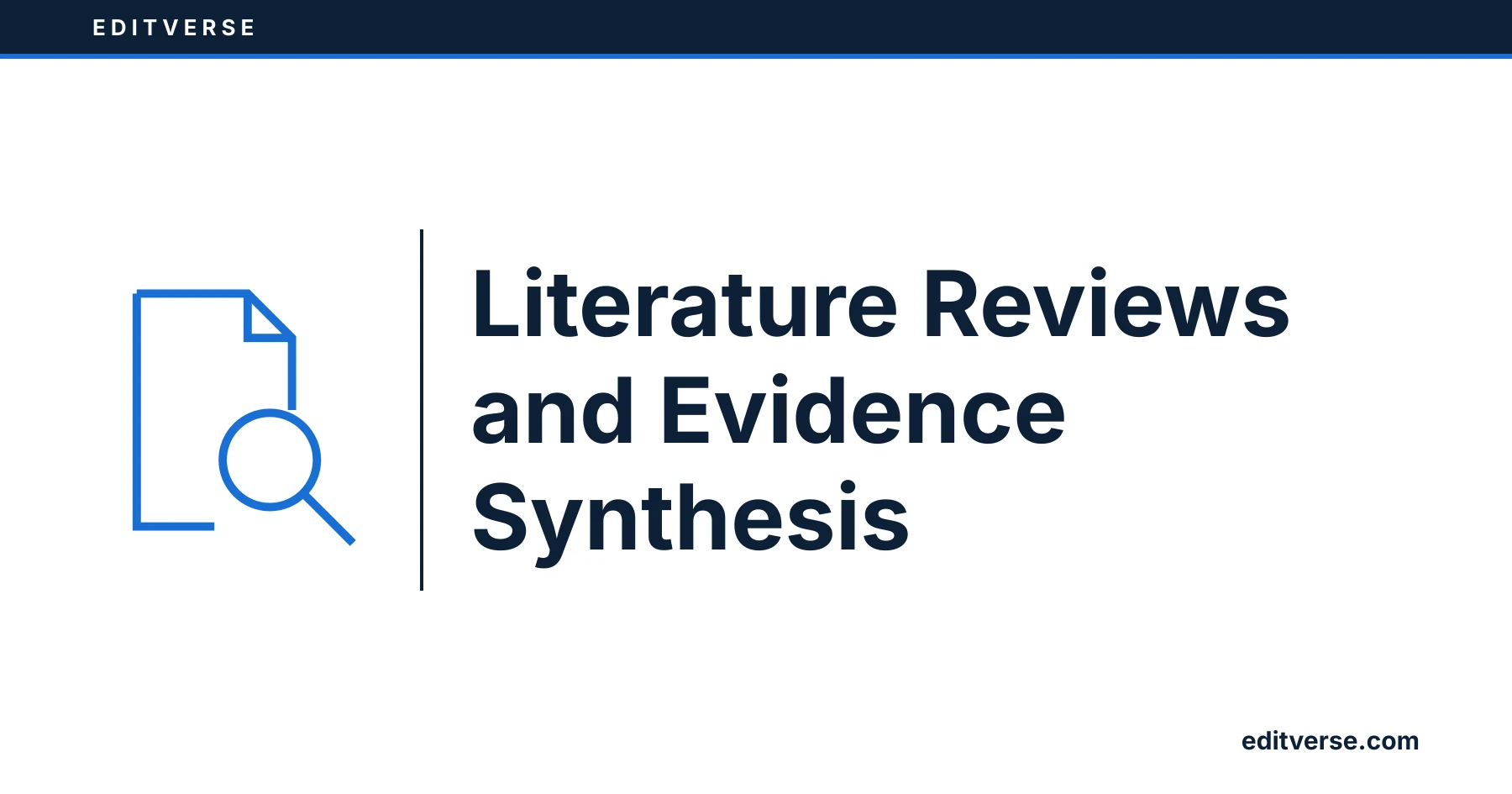 Editverse: Literature Reviews and Evidence Synthesis