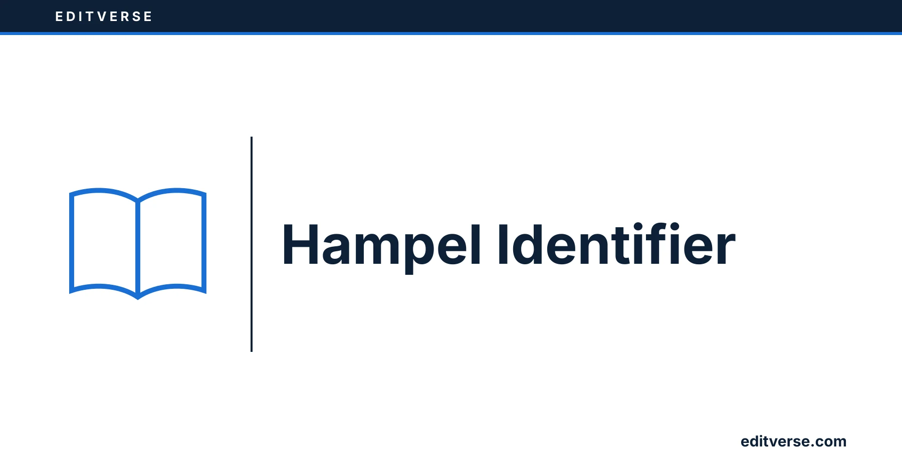 Editverse: Hampel Identifier