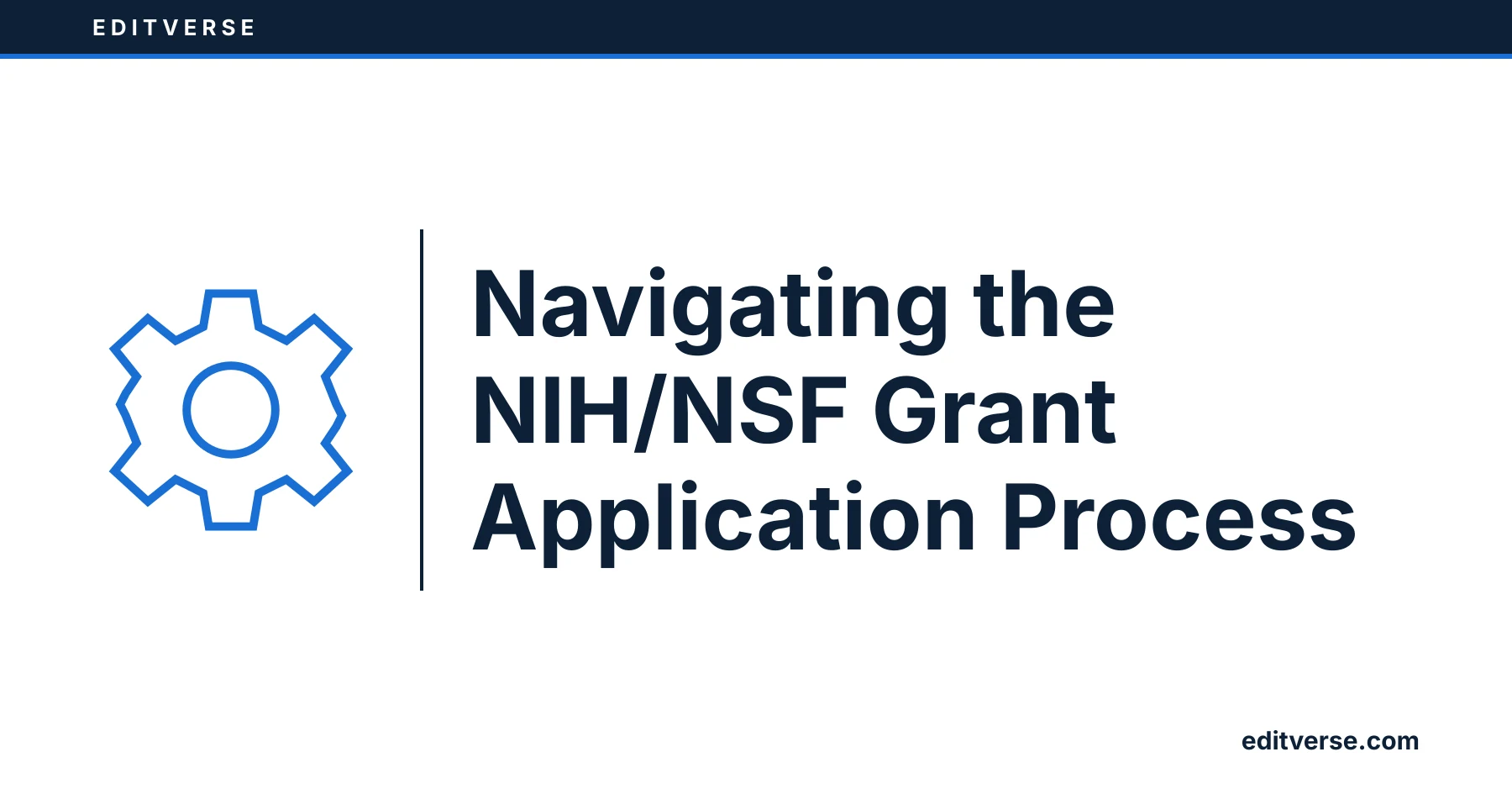 Editverse: Navigating the NIH/NSF Grant Application Process