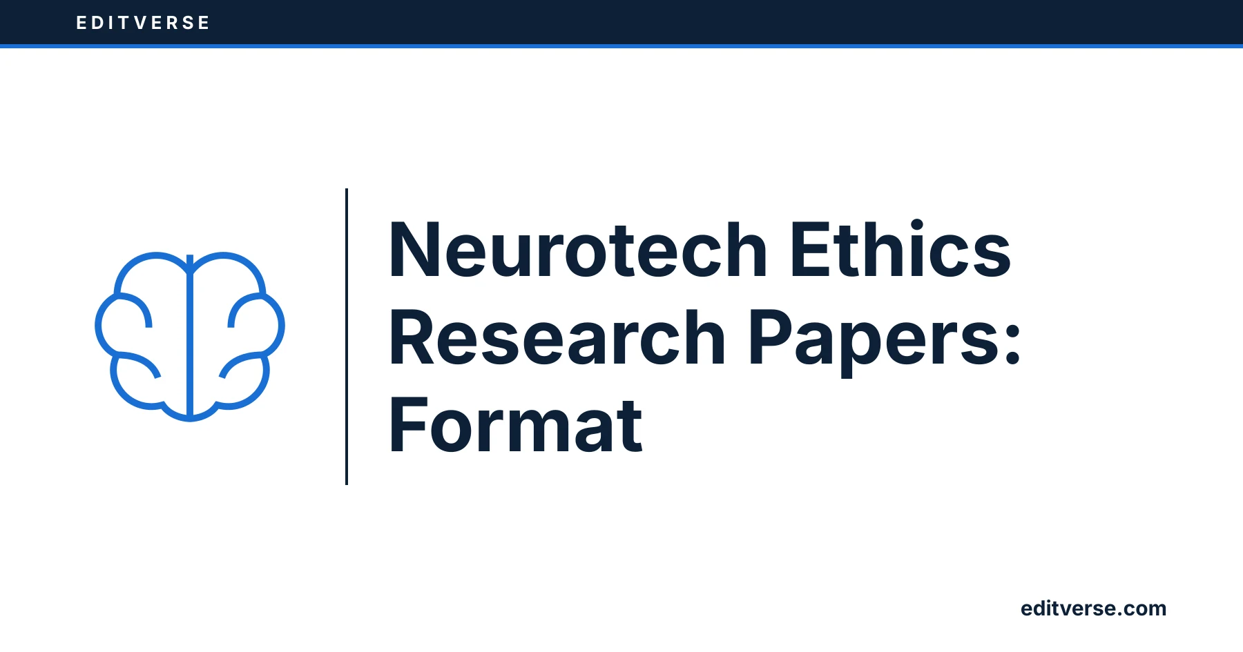 Editverse: Neurotech Ethics Research Papers: Format